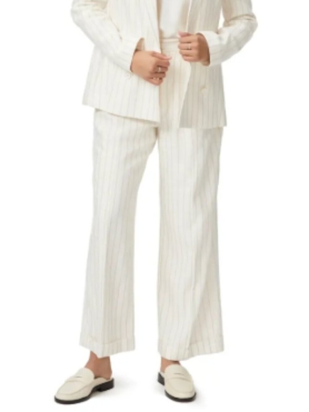 PAIGE Kennie Stripe Wide‑Leg Pants Afterglow Multi Size 2 NWT